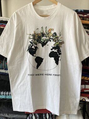 1992 They Were Here First Washed White Tee